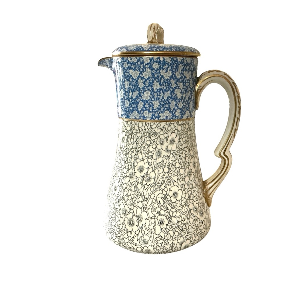 Doulton Porcelain Chocolate Chocolate Pot | Blue Chintz